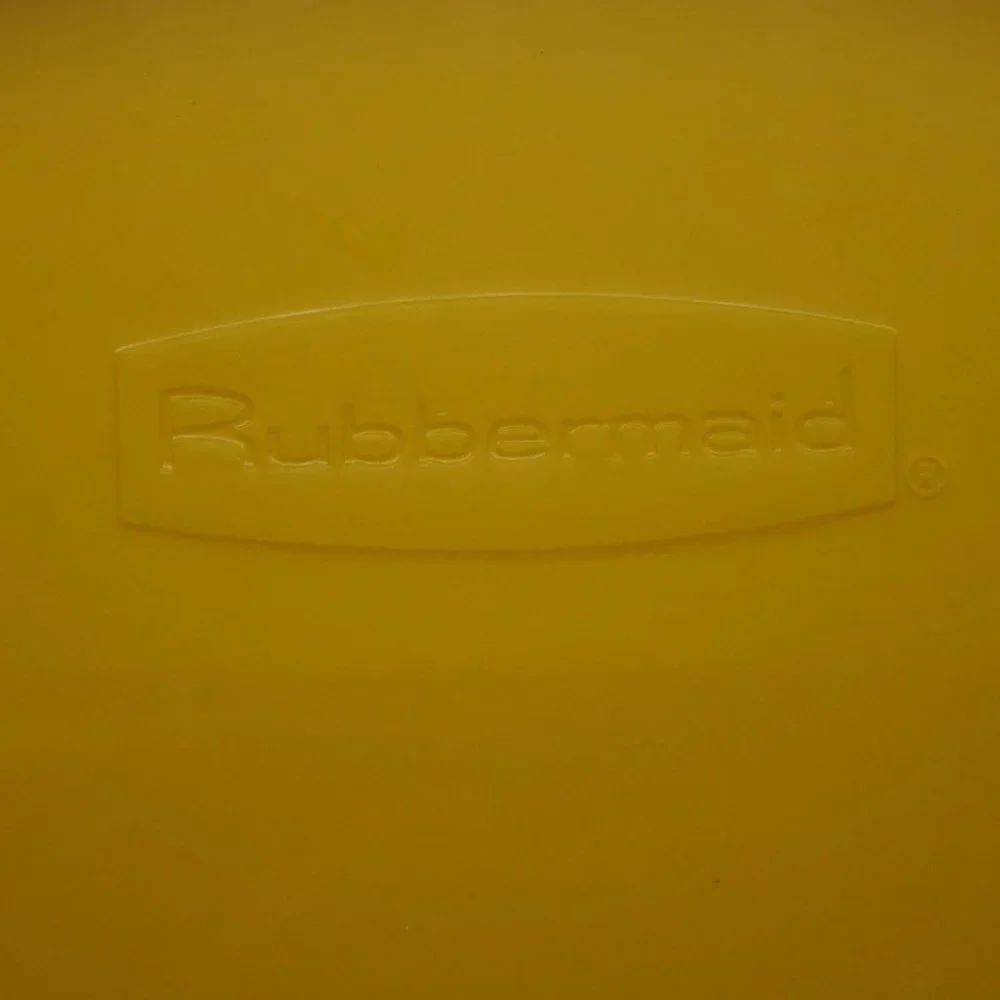Vintage Rubbermaid Cream Sugar Lazy Susan‎ Turntable Bright Yellow Melamine